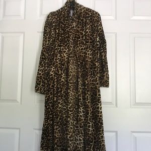 Cheetah print robe